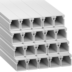 D-Line / D-Line Mini Trunking 3m 16mm x 16mm White Self-Adhesive