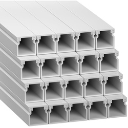 D-Line / D-Line Mini Trunking 3m 16mm x 16mm White Plain