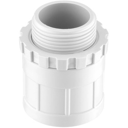 D-Line / D-Line Speedway PVC Conduit Male Adaptor 25mm White