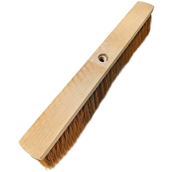 Hill Brush Company / Threaded Socket Platform Broom Head Soft Coco Fibres 24” (575mm x 60mm x 95mm)