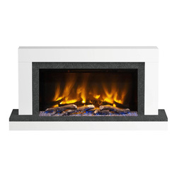Be Modern / Be Modern Pryzm Vardo Electric Wall-Hung Timber Fireplace 47" Ice White & Nightfall