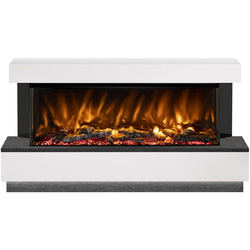 Be Modern / Be Modern Pryzm Evento Electric Timber Fireplace 64" 1250-3SL Ash White & Nightfall