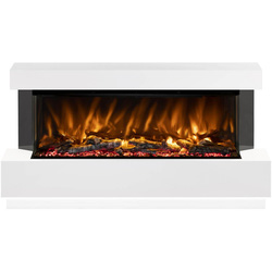 Be Modern / Be Modern Pryzm Evento Electric Timber Fireplace 64" 1250-3SL Ash White