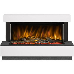 Be Modern / Be Modern Pryzm Evento Electric Timber Fireplace 54" 1000-3SL Ash White & Nightfall