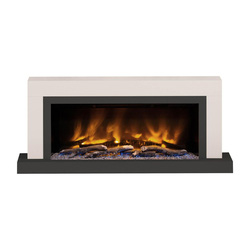 Be Modern / Be Modern Pryzm Vardo Electric Wall-Hung Timber Fireplace 57" Cashmere & Anthracite