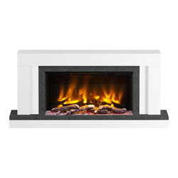 Be Modern / Be Modern Pryzm Vardo Electric Wall-Hung Timber Fireplace 53" Ice White & Nightfall