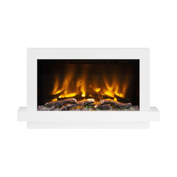 Be Modern / Be Modern Pryzm Huxton Electric Wall Mounted Fireplace 41" Ash White
