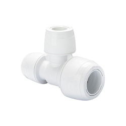 Hep2O Keyless Branch & One End Reduced Tee 22 x 15 x 15mm