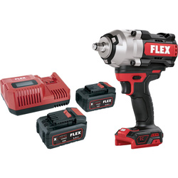 Flex / FLEX 18V Brushless 1/2" Cordless Impact Wrench 2 x 5.0Ah