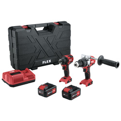 Flex / FLEX 18V Brushless Combi Drill & Impact Driver Twin Pack 2 x 5.0Ah