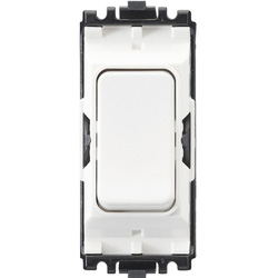 Honeywell / MK Single Pole Push Grid Switch 10A 2 Way