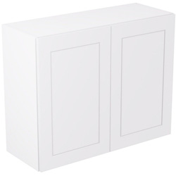 Kitchen Kit / Kitchen Kit Flatpack Shaker Kitchen Cabinet Wall Unit Matt White 900mm