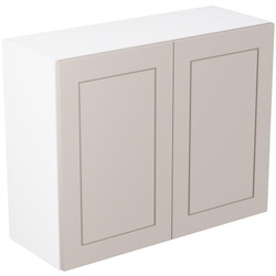 Kitchen Kit / Kitchen Kit Flatpack Shaker Kitchen Cabinet Wall Unit Matt Light Grey 900mm