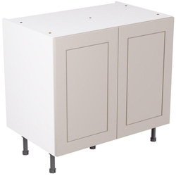 Kitchen Kit / Kitchen Kit Flatpack Shaker Kitchen Cabinet Base Unit Matt Light Grey 900mm