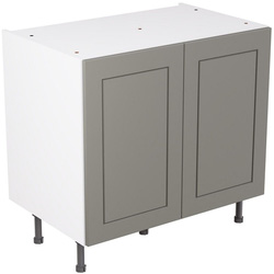 Kitchen Kit / Kitchen Kit Flatpack Shaker Kitchen Cabinet Base Unit Matt Dust Grey 900mm