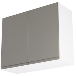 Kitchen Kit / Kitchen Kit Flatpack J-Pull Kitchen Cabinet Wall Unit Gloss Dust Grey 900mm