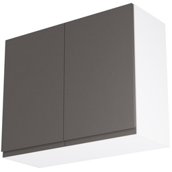 Kitchen Kit / Kitchen Kit Flatpack J-Pull Kitchen Cabinet Wall Unit Matt Graphite 900mm