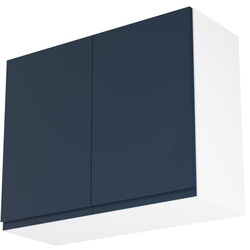 Kitchen Kit / Kitchen Kit Flatpack J-Pull Kitchen Cabinet Wall Unit Matt Indigo Blue 900mm