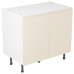 Kitchen Kit / Kitchen Kit Flatpack J-Pull Kitchen Cabinet Base Unit Matt Cashmere 900mm