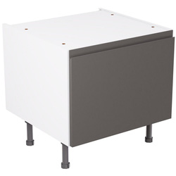 Kitchen Kit / Kitchen Kit Flatpack J-Pull Kitchen Cabinet Belfast Sink Base Unit Matt Graphite 600mm