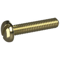 Screw-Tite / SCREW-TITE® Slotted Pan Brass Screw M4 x 20mm