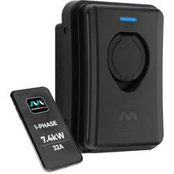 Masterplug / Masterplug EV Smart Wall Charger Type 2 Single Phase Socketed Mode 3 IP55 7.4kW 32A