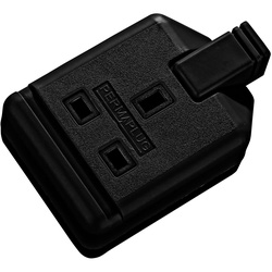 Masterplug / Masterplug Heavy Duty Rewireable Trailing Socket 1 Gang Black