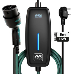 Masterplug / Masterplug EV Charging Cable Type 2 3 Pin UK Mode 2 5m 2.4kW