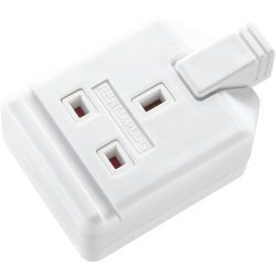 Masterplug / Masterplug Heavy Duty Rewireable Single Extension Socket 1 Gang White