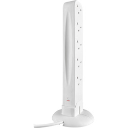 Masterplug / Masterplug Extension Lead Tower 10 Gang 2m White