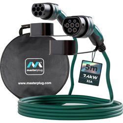 Masterplug / Masterplug EV Charging Cable & Case Type 2 Single Phase Mode 3 5m 7.4kW 32A