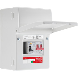 BG / BG Sync Energy EV Charger Populated Consumer Unit 5 Way IP20 100A Main Switch 40A RCBO Type 2 SPD