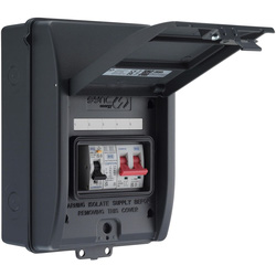 BG / BG Sync Energy EV Charger Populated Consumer Unit 5 Way IP65 100A Main Switch 40A RCBO Type 2 SPD