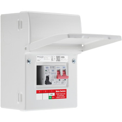 BG / BG Sync Energy EV Charger Populated Consumer Unit 5 Way IP20 100A Main Switch 40A MCB Type 2 SPD