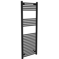 Flume / Flume Flat Ladder Towel Radiator Matte Black 1400mm x 500mm 2032 BTU