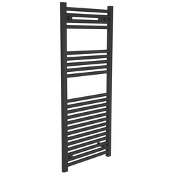 Flume / Flume 25mm Flat Ladder Towel Radiator Matte Black 1200mm x 500mm 2588 BTU