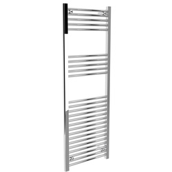 Flume / Flume Flat Ladder Towel Radiator Chrome 1400mm x 500mm 1371 BTU