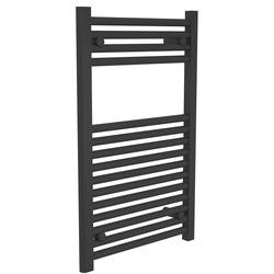 Flume / Flume 25mm Flat Ladder Towel Radiator Matte Black 800mm x 500mm 1296 BTU