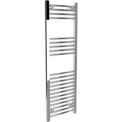 Flume / Flume Flat Ladder Towel Radiator Chrome 1200mm x 400mm 1009 BTU