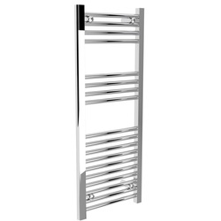 Flume / Flume Flat Ladder Towel Radiator Chrome 1000mm x 400mm 907 BTU