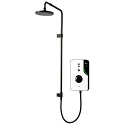 Triton Showers / Triton ENlight Thermostatic Electric Shower with UNIQ Kit White / Black 9.5kW