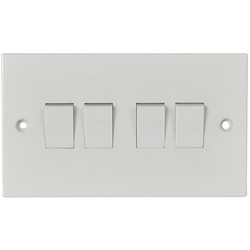 Made4Trade / Made4Trade 10A Light Switch 4 Gang 2 Way