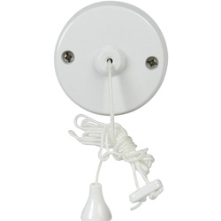 Made4Trade / Made4Trade Ceiling Pull Cord Switch 10A 2 Way Round