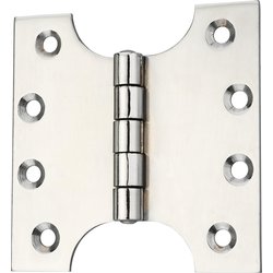 Lockworks Steel Parliament Hinge Pair Satin Chrome 102mm