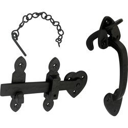Lockworks / Lockworks Antique Iron Suffolk Latch Black