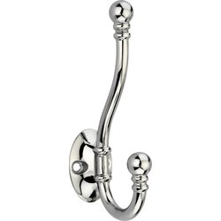 Lockworks / Lockworks Ball End Hat & Coat Hook Chrome Plated