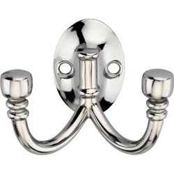 Lockworks / Lockworks Ball End Double Robe Hook Chrome Plated