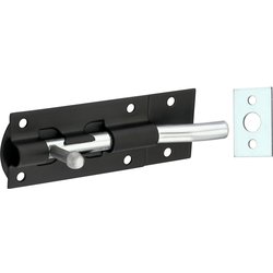 Lockworks Necked Tower Bolt Black 100mm