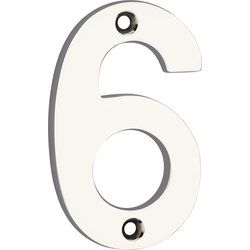 Lockworks / Lockworks Chrome Door Numeral 75mm 6, 9