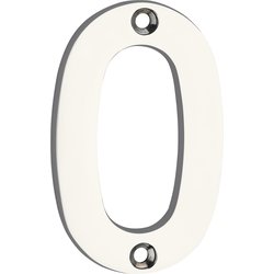 Lockworks / Lockworks Chrome Door Numeral 75mm 0